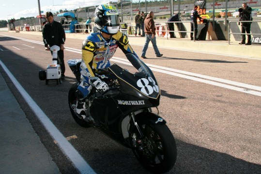 O υιός Moriwaki στις δοκιμές